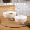 Customized white ceramic bowls, ramen bowls, household soup bowls, rice bowls, Japanese large bowls, gift promotion bowls Specification image